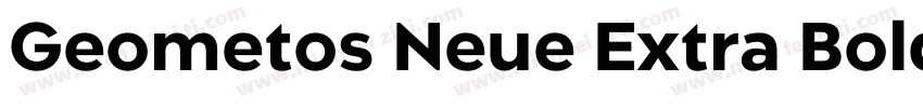 Geometos Neue Extra Bold字体转换
